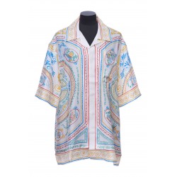 SHORT SLEEVE CUBAN COLLAR SHIRT SILK TWILL