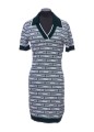 LOGO POLO DRESS MERINO WOOL