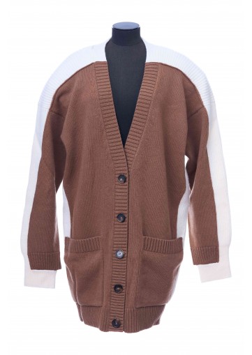 PANELLED CARDIGAN