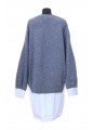 MERINO AND POPLIN JUMPER