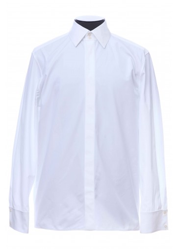 CHEMISE GRAND COL POPELINE DE COTON