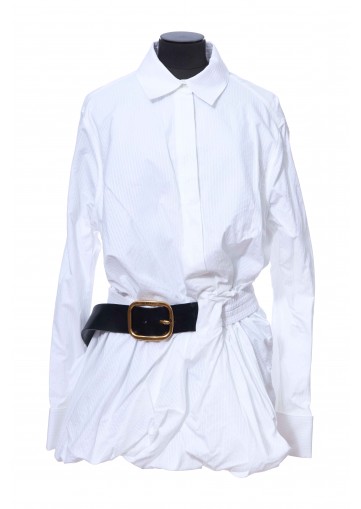 BELTED SHIRT