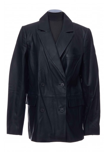 VESTE 68CM CUIR AGNEAU