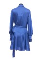 SILK WRAP MINI DRESS