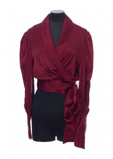 SILK WRAP TOP