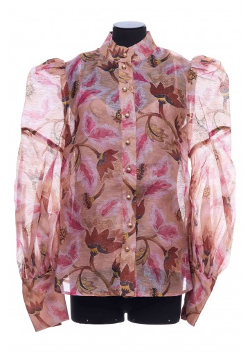 ILLUSTRATION FLORAL BLOUSE