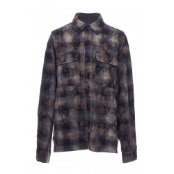 CURVED LOGO CHECK SHIRT L/S