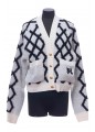 PA MONOGRAM ARGYLE CARDIGAN