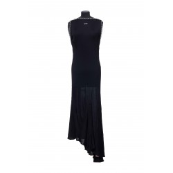 LIGHT RIB EMB 20S LONG DRESS