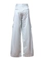 SATIN TOYBOX CARGO PANT MILKY