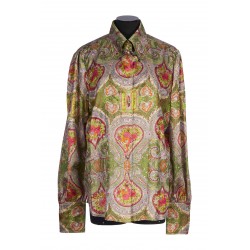 SHIRT PATTERN LAME' PAISLEY ROSE VOYAGE