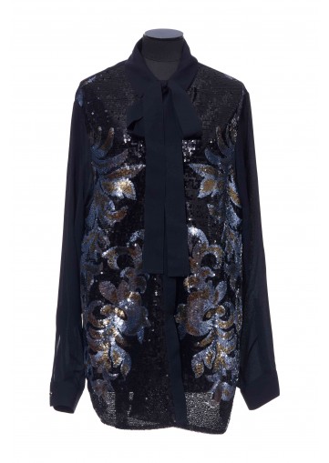 SEQUINS EMBROIDERED SHIRT