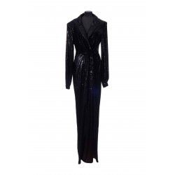 SEQUINS ROBE MANTEUX-LIKE