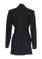 TAILORED BELTED BLAZER DRESS WITH LOGO