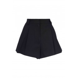 FLARED SHORT WITH DOUBLE PLEAT FRONT