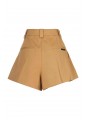 FLARED SHORT WITH DOUBLE PLEAT FRONT