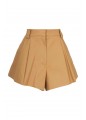 FLARED SHORT WITH DOUBLE PLEAT FRONT