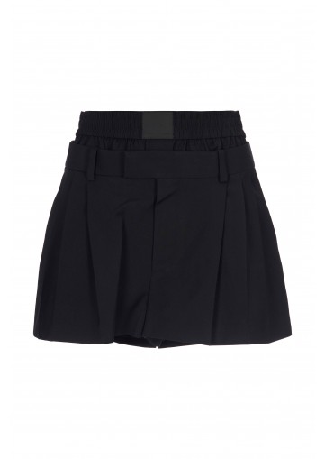 PLEATED SHORT W/ BOXER