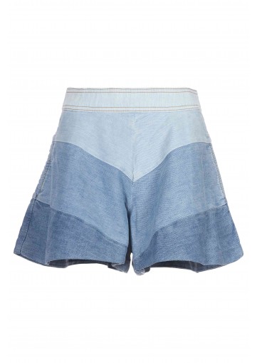 TALLOW CHEVRON DENIM SHORT