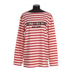 T-SHIRT PATTERN STRIPED COTTON JERSEY