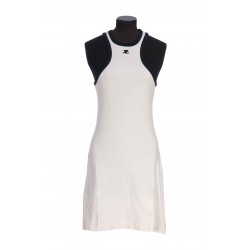 CONTRAST SCUBA MINI DRESS