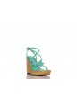 AYLA 110 SUEDE RAFFIA WEDGE