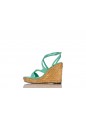 AYLA 110 SUEDE RAFFIA WEDGE