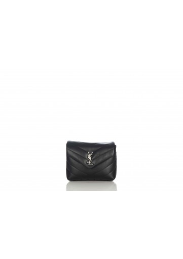 TOY STRAP BAG LOULOU CUIR SOUPLE BRILLANT MATELASS